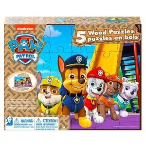 PAW Patrol 5-Pack of Wood Puzzles